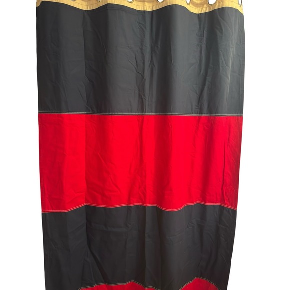 Pottery Barn Kids Curtain Panel Set 44x96 Rugby Blackout Red Blue Nautical